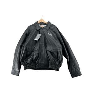 Burk’s Bay FedEx Freight Leather Jacket 2XL President Safety Team Black Coat